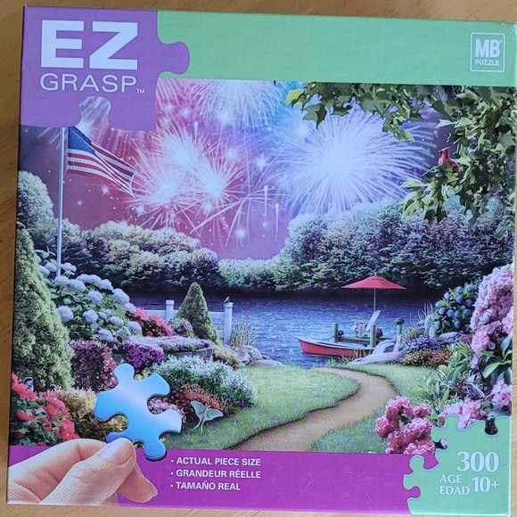 Milton Bradley EZ Grasp 300 Piece "A Peaceful Celebration" Puzzle (108) - Picture 1 of 1